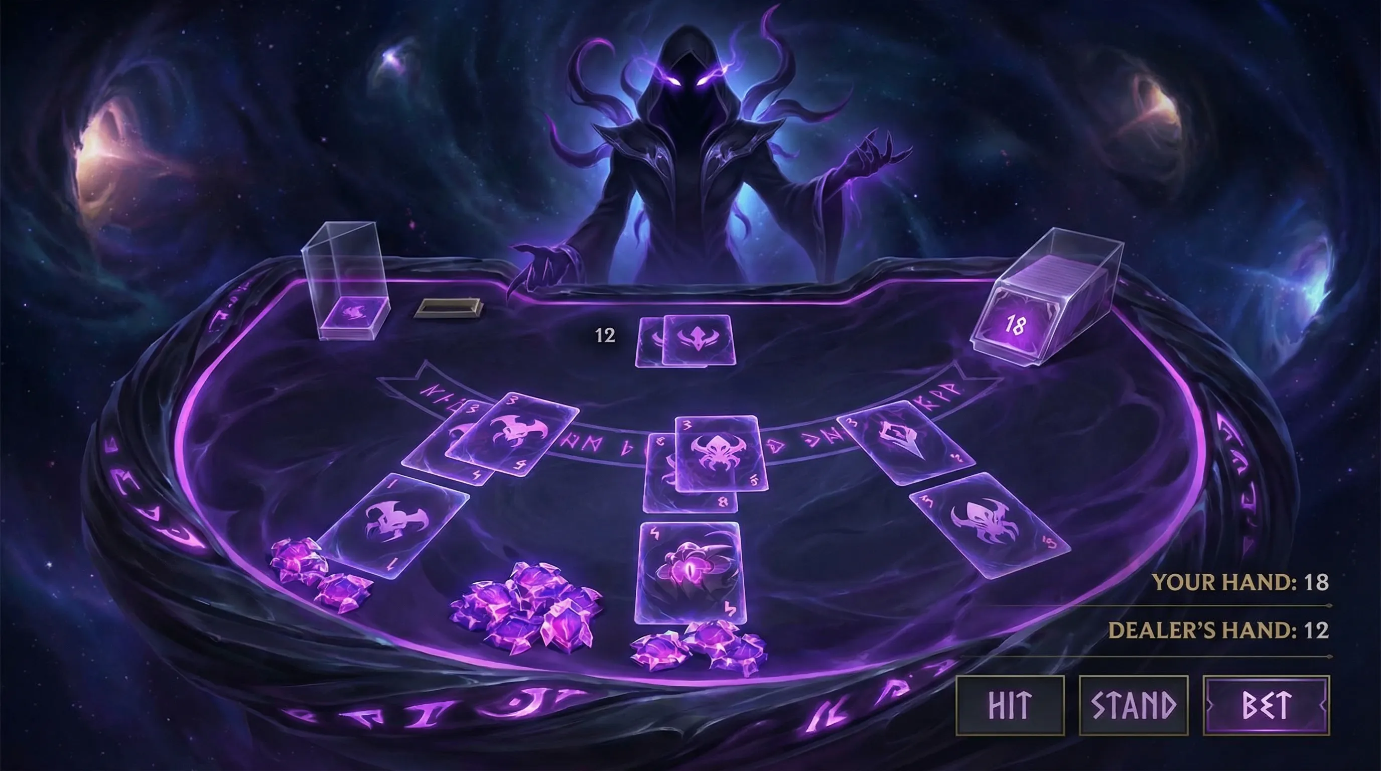 Mesa de Blackjack do Vazio pixbet